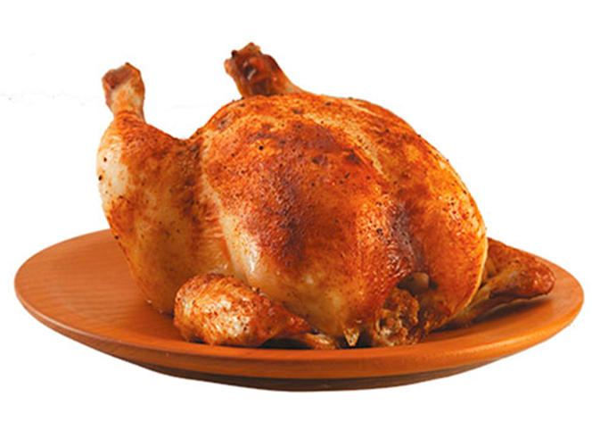 Freshly roasted pork with crispy crackling, served with golden potatoes and gravy.