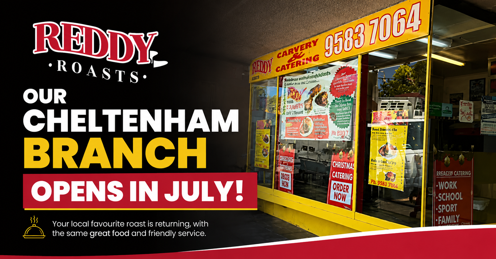 birthday catering | reddy roasts Images High Quality... Reddy Roasts Cheltenham Reopening in July | Roast Meals & Catering